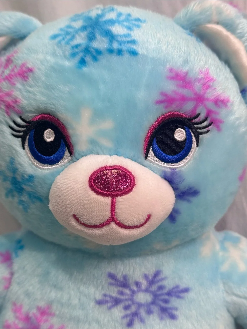 Build a Bear RARE 2019 Snowflake Plush Teddy Bear - Snow Much Fun Stuffed plush